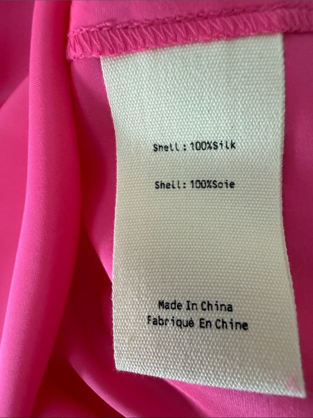 🆕 L'AGENCE | Dani Silk Button-Down Shirt in electric pink - Picture 9 of 11